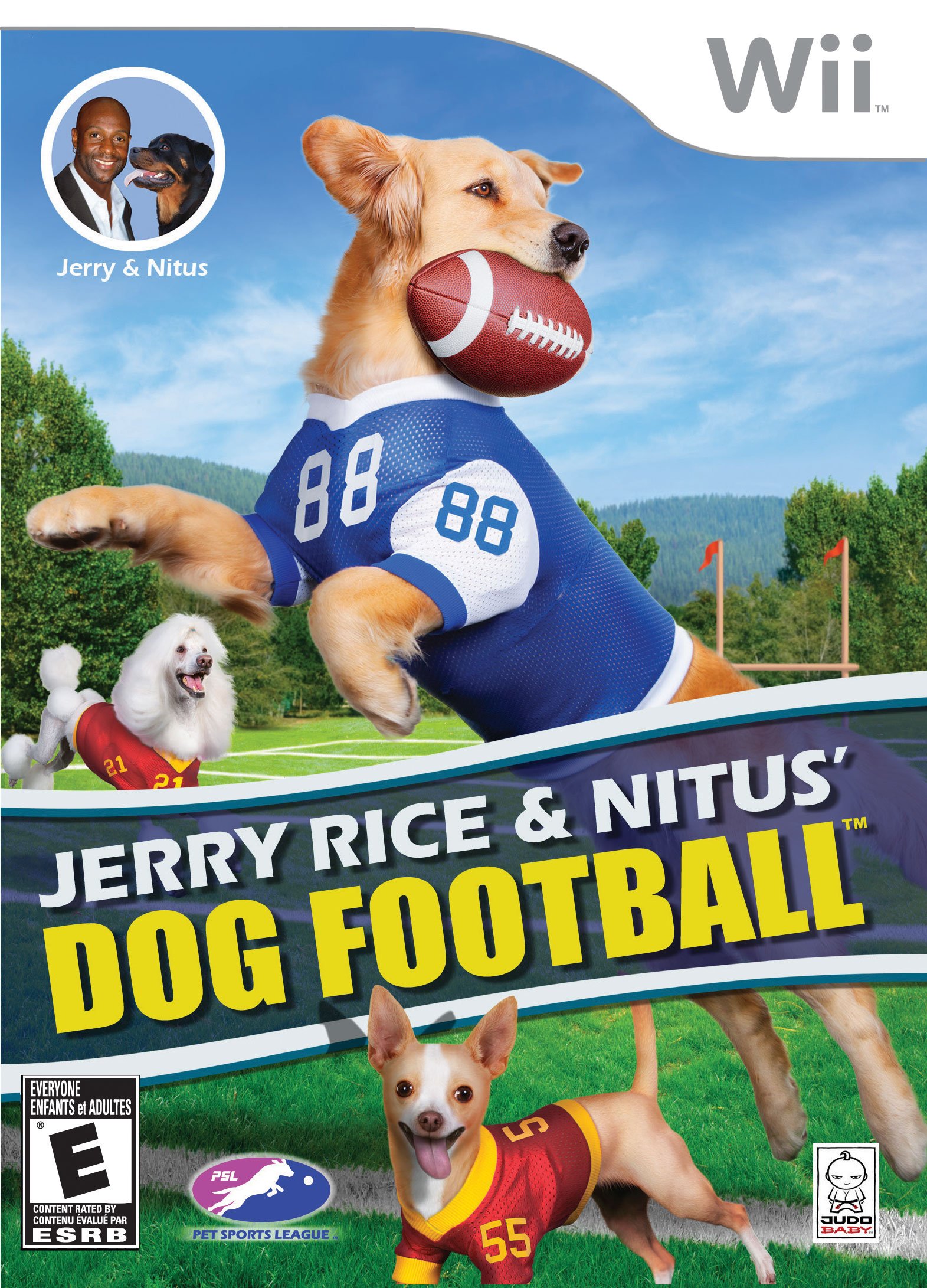 Jerry Rice & Nitus' Dog Football Фото