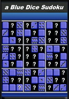 a Blue Dice Sudoku Фото