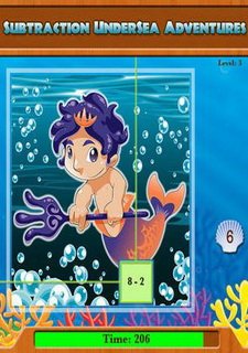 Adventures UnderSea Subtraction Game Фото