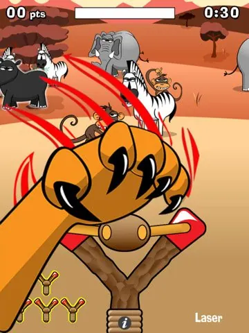 Скриншот 3 игры Slingshot Safari