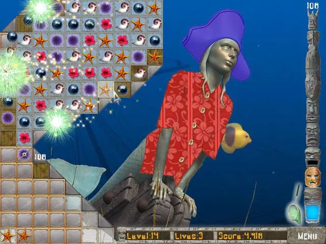 Скриншот 3 игры Big Kahuna Reef 2 - Chain Reaction