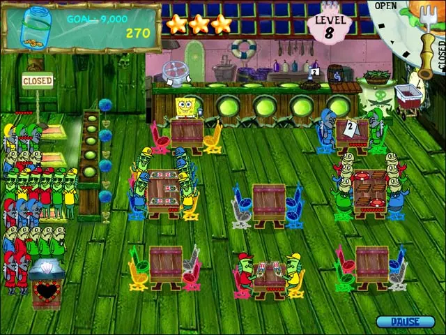 Скриншот 3 игры SpongeBob SquarePants Diner Dash