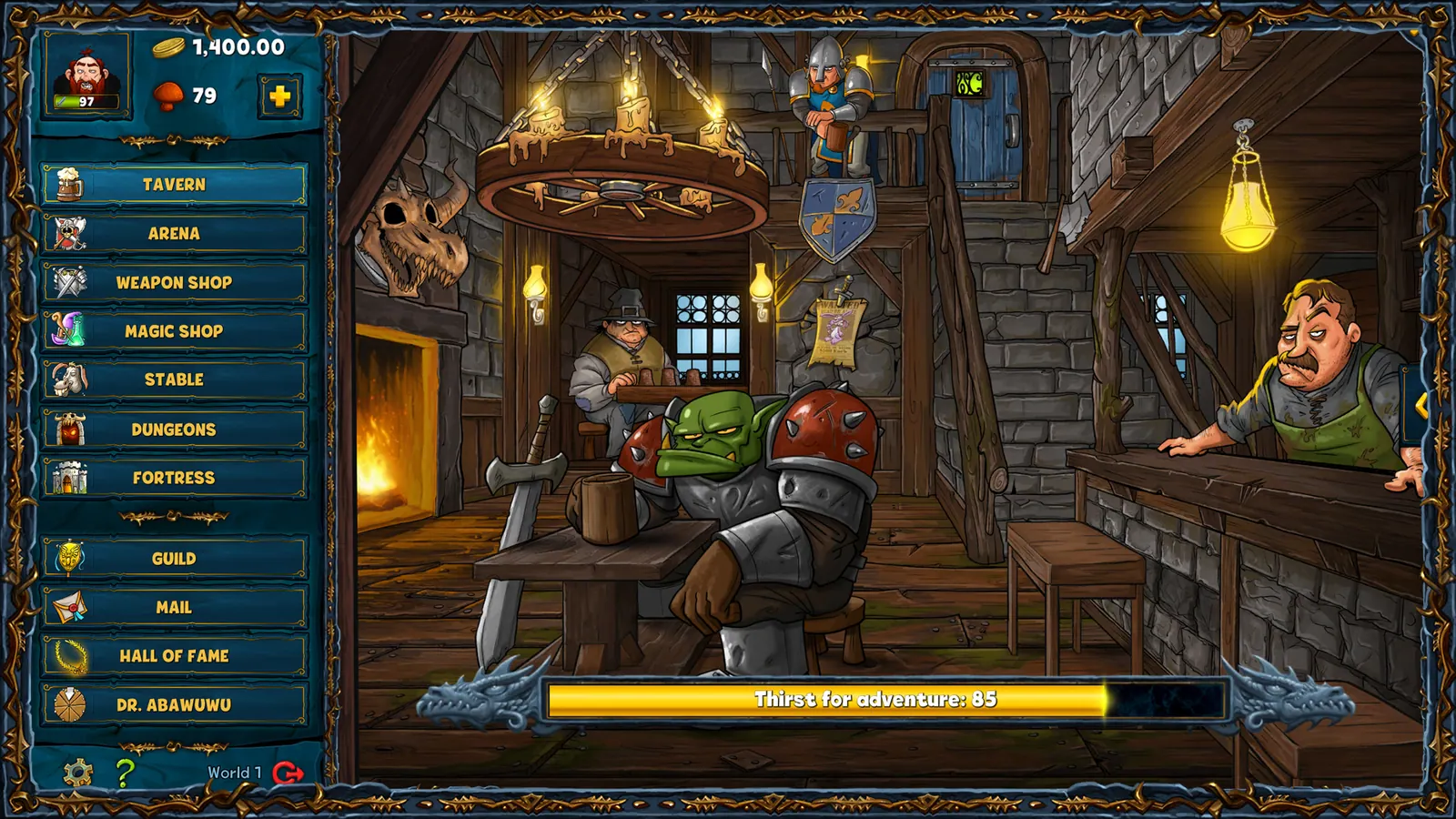 Скриншот 2 игры Shakes and Fidget Remastered