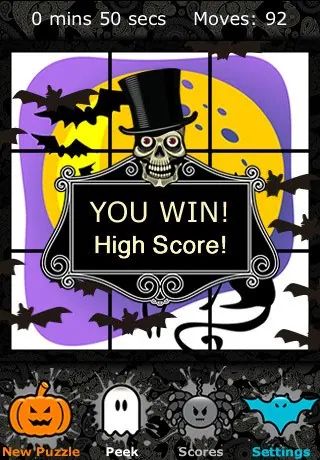 Скриншот 3 игры Spooky Halloween Puzzle