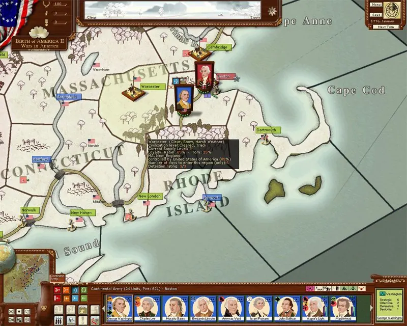 Скриншот 3 игры Birth of America II: Wars in America 1750-1815