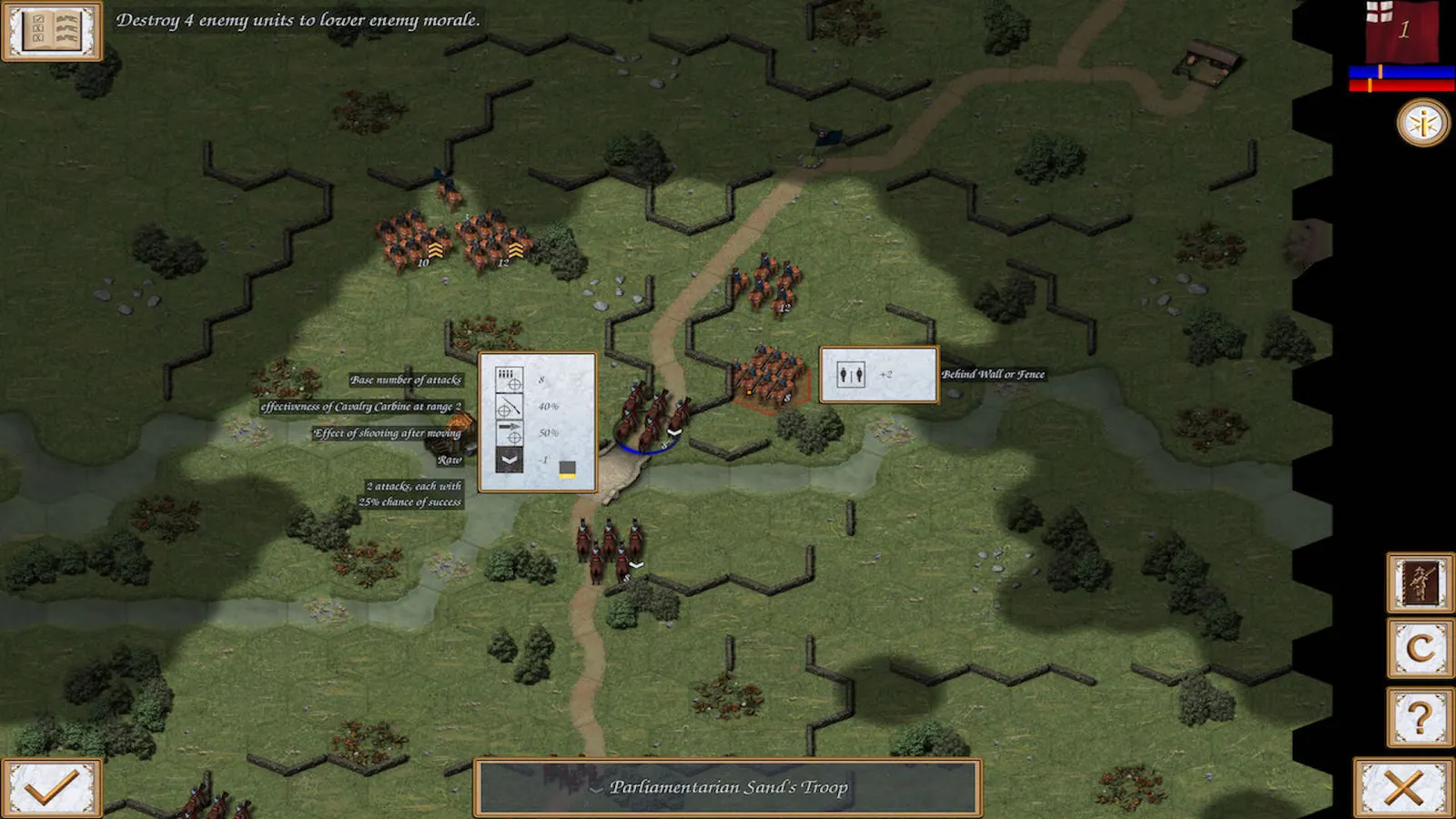 Скриншот 4 игры Fire and Fury: English Civil War