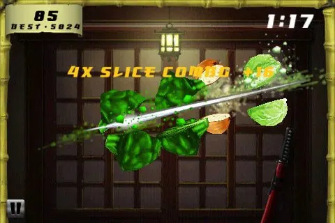 Скриншот 2 игры Veggie Samurai