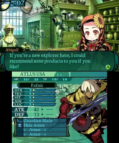 Скриншот 8 игры Etrian Odyssey 2 Untold: The Fafnir Knight