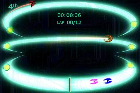Скриншот 4 игры Glow Racer Lite: Tilt Racing