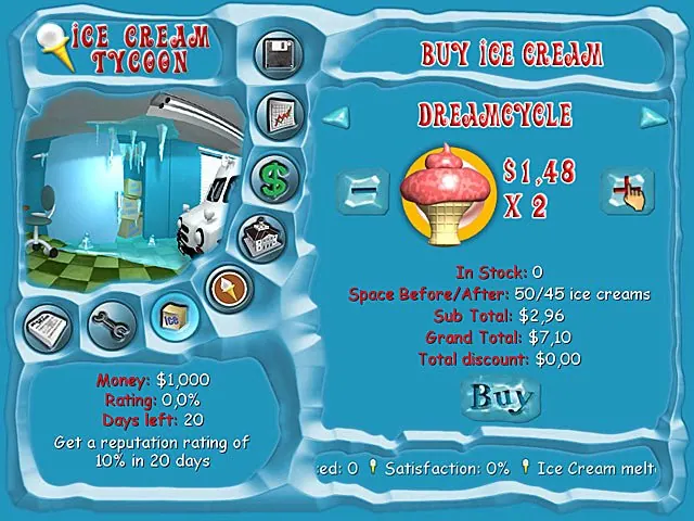 Скриншот 2 игры Ice Cream Tycoon