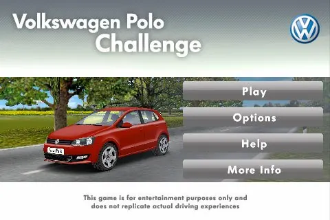 Скриншот 2 игры Volkswagen Polo Challenge
