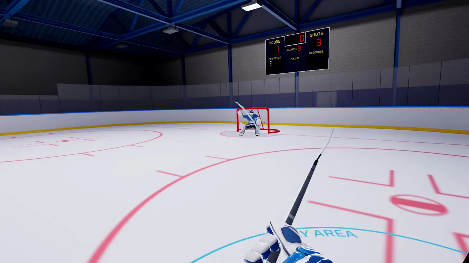 Скриншот 2 игры Hockey VR