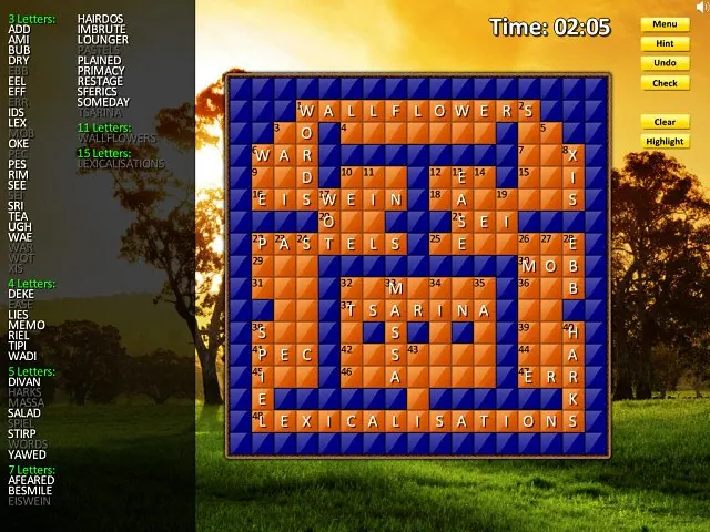 Скриншот 2 игры Crossword Twist