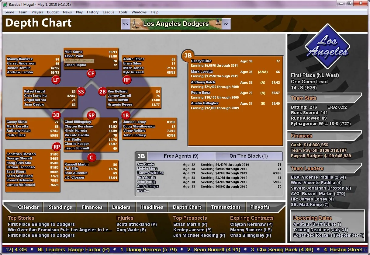 Скриншот 2 игры Baseball Mogul 2011