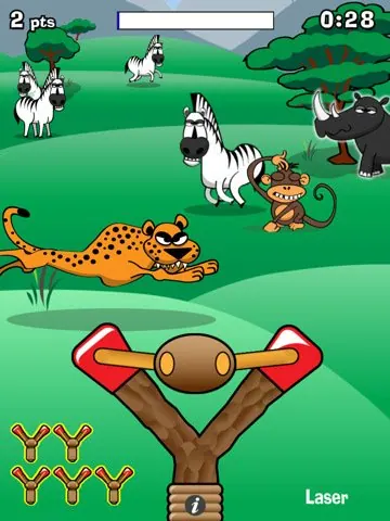 Скриншот 2 игры Slingshot Safari