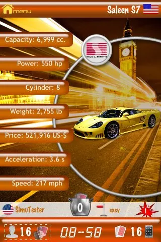 Скриншот 3 игры Super Trumps Sports Cars