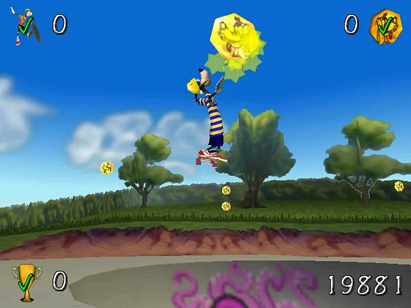 Скриншот 3 игры Disney's Extremely Goofy Skateboarding