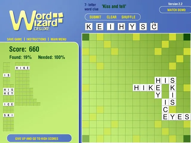 Скриншот 4 игры Word Wizard Deluxe