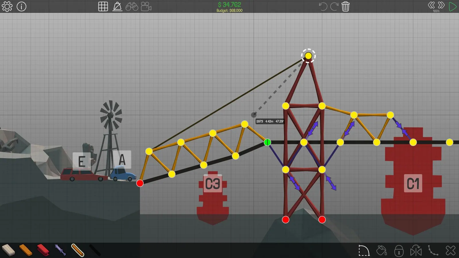 Скриншот 2 игры Poly Bridge