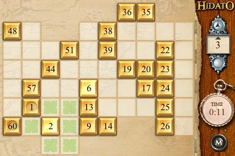 Скриншот 2 игры Hidato: Puzzle Pack 1