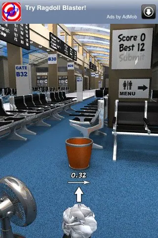 Скриншот 4 игры Paper Toss