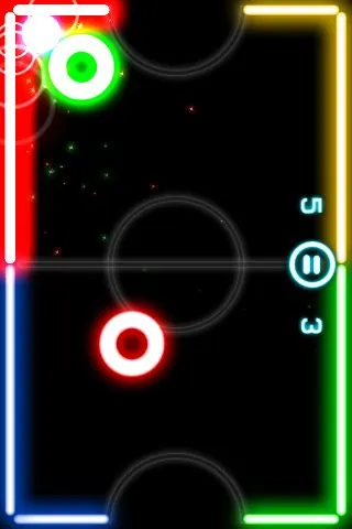 Скриншот 4 игры Glow Hockey 2