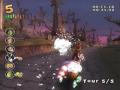 Скриншот 2 игры Shrek Smash and Crash Racing