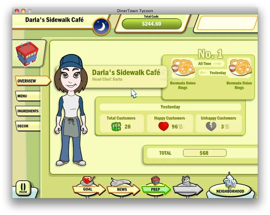 Скриншот 5 игры DinerTown Tycoon