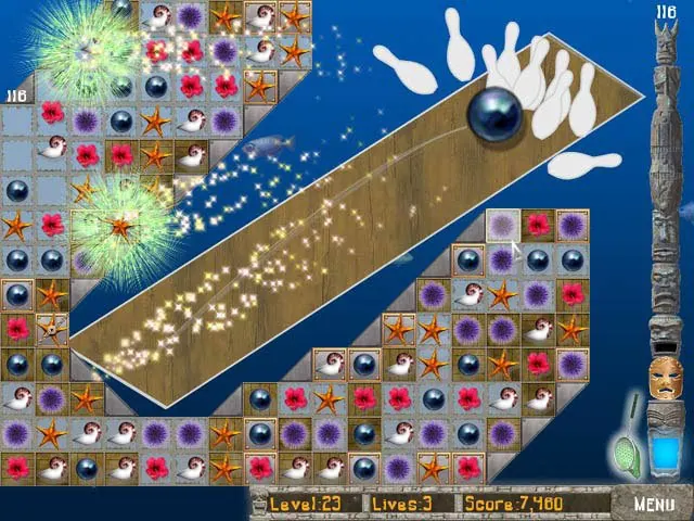 Скриншот 2 игры Big Kahuna Reef 2 - Chain Reaction