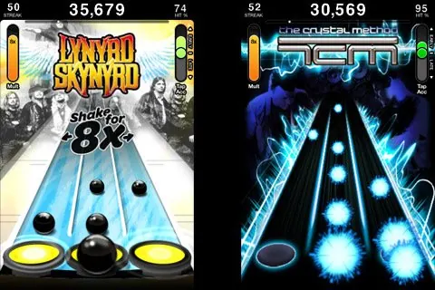 Скриншот 2 игры Tap Tap Revenge 3