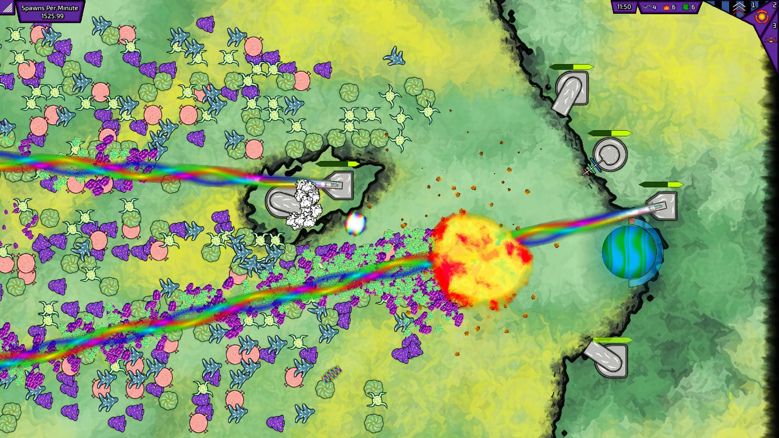 Скриншот 4 игры Swarming Planet