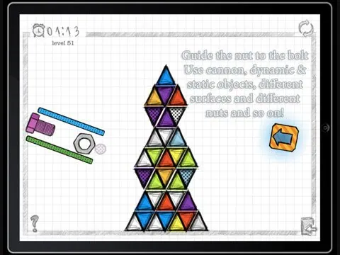Скриншот 2 игры Screw the Nut Physics Puzzler