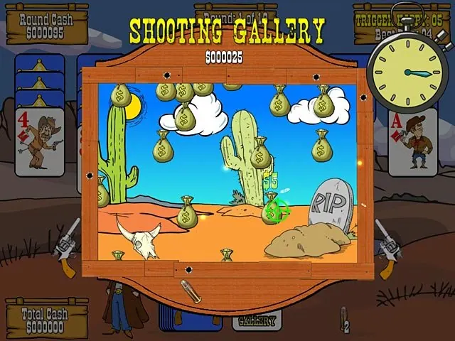 Скриншот 2 игры Gunslinger Solitaire