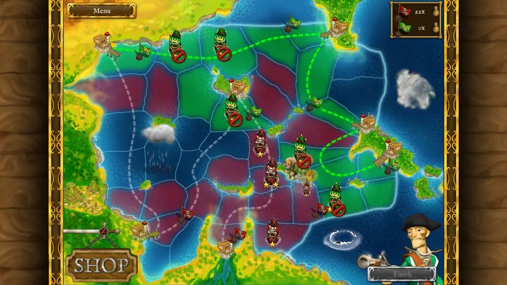 Скриншот 3 игры Pirates vs. Corsairs - Davy Jones' Gold