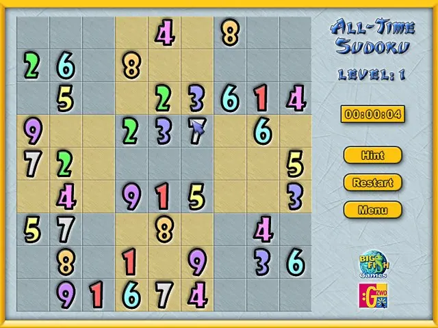 Скриншот 2 игры All-Time Sudoku