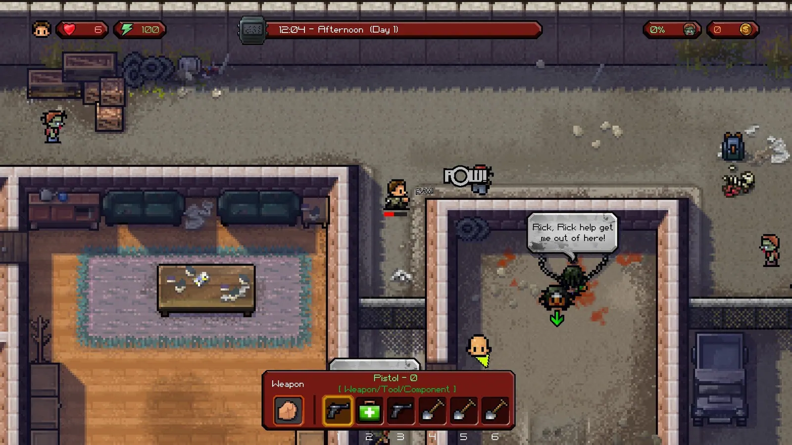 Скриншот 5 игры The Escapists: The Walking Dead