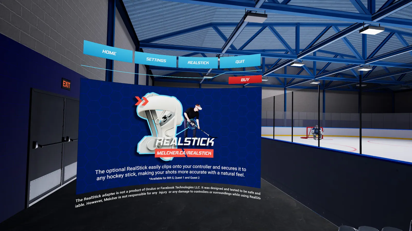 Скриншот 3 игры Hockey VR