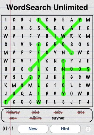 Скриншот 4 игры WordSearch Unlimited
