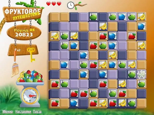 Скриншот 3 игры Фруктовое Путешествие