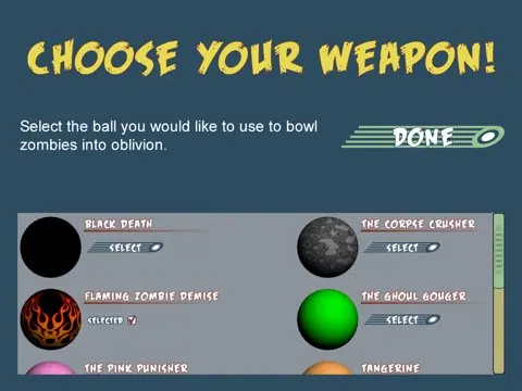 Скриншот 4 игры Zombile Bowling
