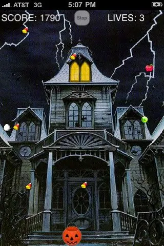 Скриншот 4 игры Halloween Candy Catch