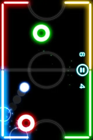 Скриншот 3 игры Glow Hockey 2
