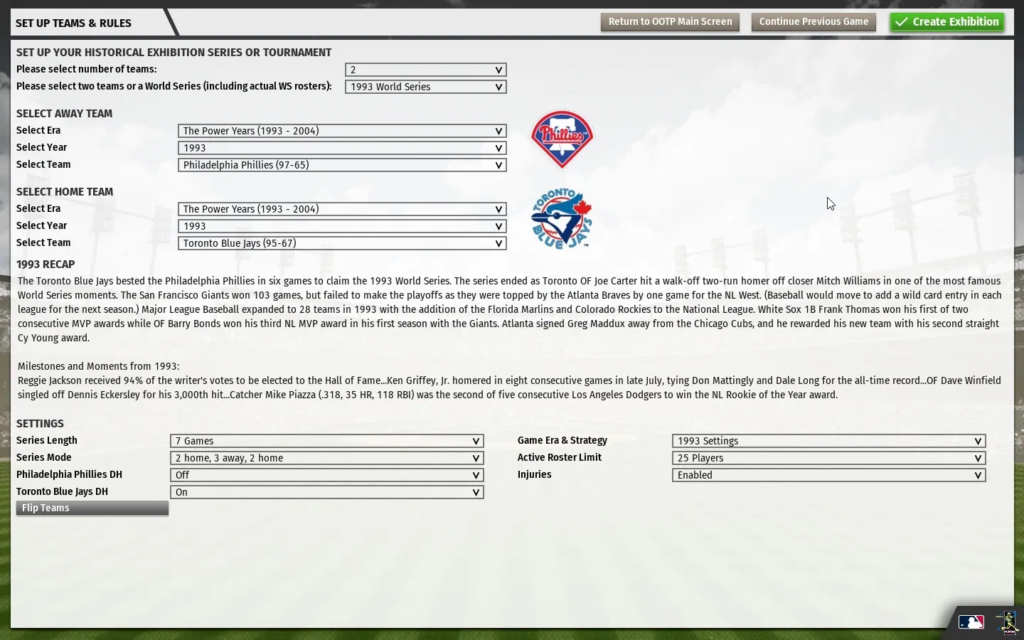 Скриншот 8 игры Out of the Park Baseball 20