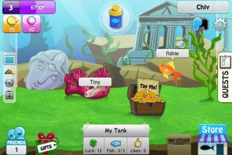 Скриншот 5 игры Fishies by PlayMesh