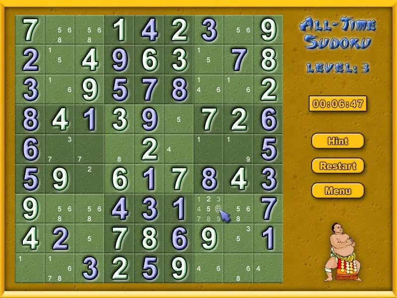 Скриншот 4 игры All-Time Sudoku