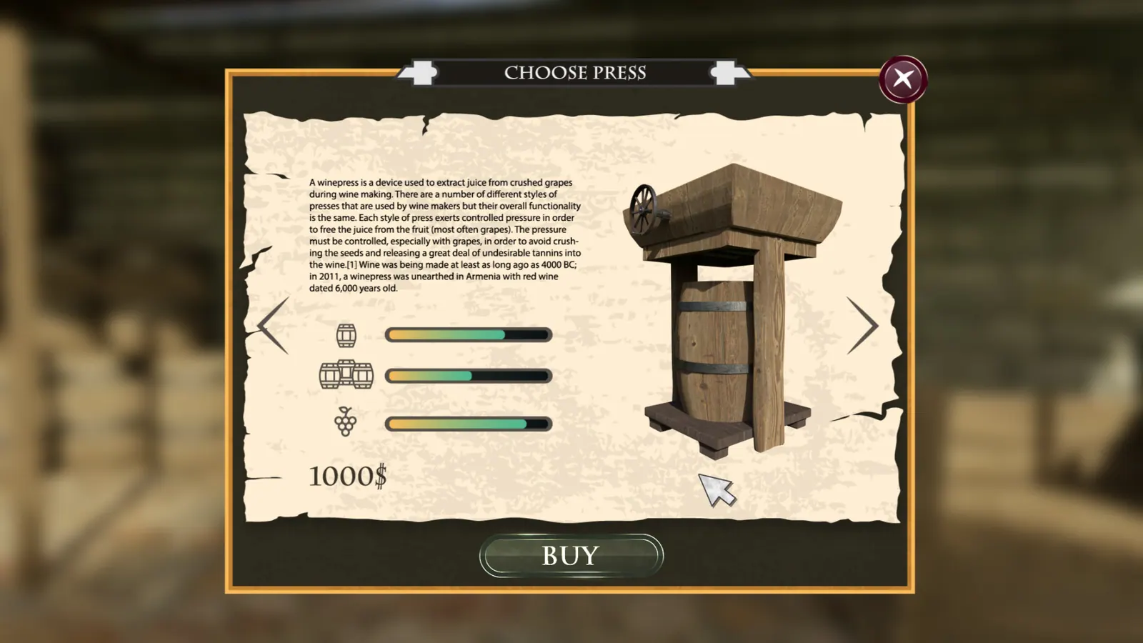 Скриншот 4 игры Winery Simulator