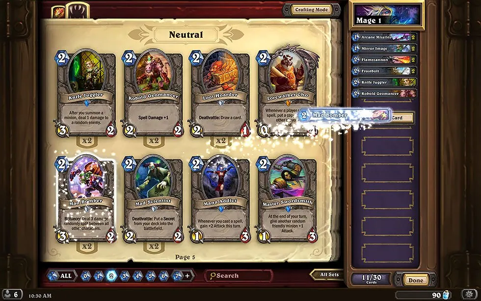 Скриншот 8 игры Hearthstone: Whispers of the Old Gods