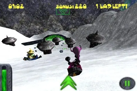 Скриншот 4 игры ALIEN SLED RACE