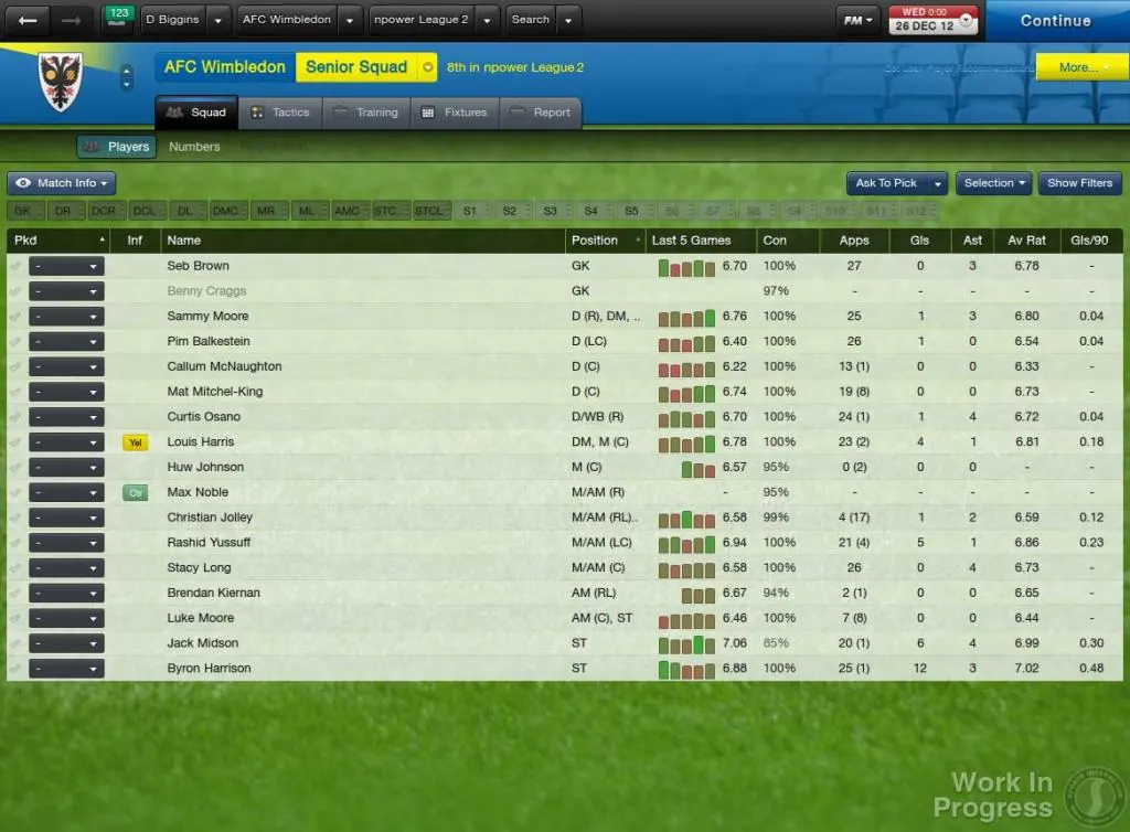 Скриншот 7 игры Football Manager 2013