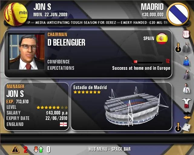Скриншот 2 игры Premier Manager 10